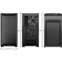 be quiet! Pure Base 501 LX Airflow Window Black ATX Mid Tower Case with USB-A, USB-C, 4 x Light Wings LX Black ARGB PWM Fans