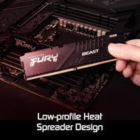 Kingston FURY Beast KF560C36BBE2K2-64 64GB (2x 32GB) DIMM System Memory, 6000MHz, DDR5, CL36, Black, Intel XMP, AMD EXPO