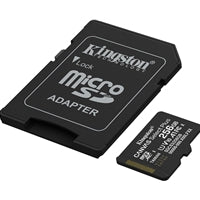 Kingston Canvas Select Plus 256GB Micro SD Claad 10 UHS-I Flash Card, Lifetime Warranty