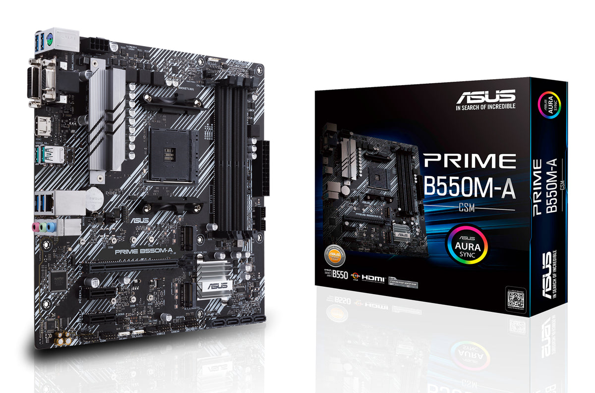 ASUS Prime B550M-A/CSM AMD B550 Socket AM4 micro ATX