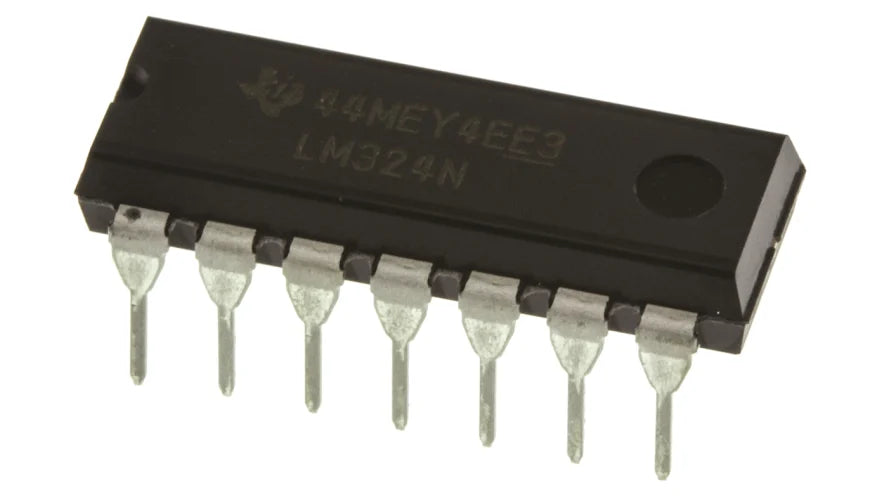 Texas Instruments LM324N مضخم تشغيلي رباعي PDIP-14 | 30V 1.2MHz