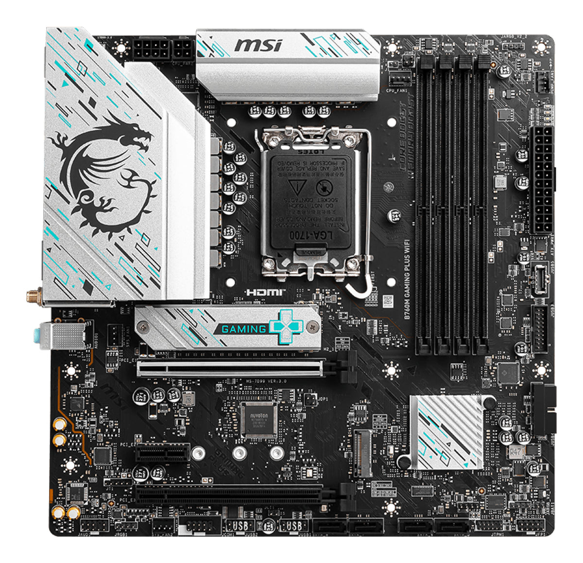 MSI B760M GAMING PLUS WIFI motherboard Intel B760 LGA 1700 micro ATX