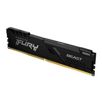 Kingston FURY Beast KF432C16BB/16 16GB (1x 16GB) DIMM System Memory, 3200MHz, DDR4, CL16, Black, Intel XMP