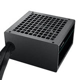 DeepCool PF600 600W PSU, 120mm Silent Hydraulic Bearing Fan, 80 PLUS White, Non Modular, UK Plug, Flat Black Cables, Efficient & Affordable