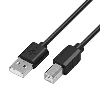 Prevo USBA-USBB-2M USB Printer Cable, USB 2.0 Type-A (M) to USB 2.0 Type-B (M), 2m, Black, 480Mbps Transmission Rate, Suitable for Printers & Scanners, Retail Box Packaging