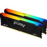 Kingston FURY Beast KF436C17BB2AK2/16 16GB (2x 8GB) DIMM System Memory, 3600MHz, DDR4, CL17, Black, RGB, Intel XMP