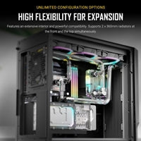 ANTEC P20CE Case, E-ATX Gaming, Black, Mid Tower, 2 x USB 3.0 / Type-C 3.2 Gen 2 x 1, E-ATX, ATX, Micro-ATX, ITX