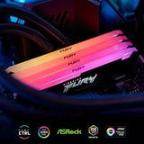 Kingston FURY Beast KF432C16BB2AK2/32 32GB (2x 16GB) DIMM System Memory, 3200MHz, DDR4, CL16, Black, RGB, Intel XMP