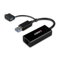 Lindy USB 3.2 Gen 1 Gigabit Ethernet Converter, Bus-Powered, No External Power Supply Required