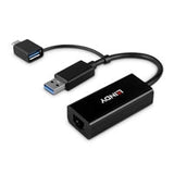 Lindy USB 3.2 Gen 1 Gigabit Ethernet Converter, Bus-Powered, No External Power Supply Required