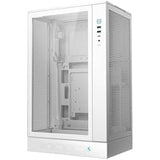 DeepCool CH270 Digital Micro-ATX Case, Mini-Tower PC Case with Tempered Glass Side Panel, USB-C Port, High Airflow Support for 360mm Radiator, ATX PSU, White