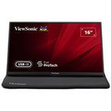 Viewsonic VA1650 16 inch USB-C Lightweight Portable IPS Monitor, Full HD, 60Hz, HDMI (v1.4), VESA, Built in Foldable Stand