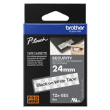 Brother TZE-SE5 label-making tape Black on white TZ/TZe