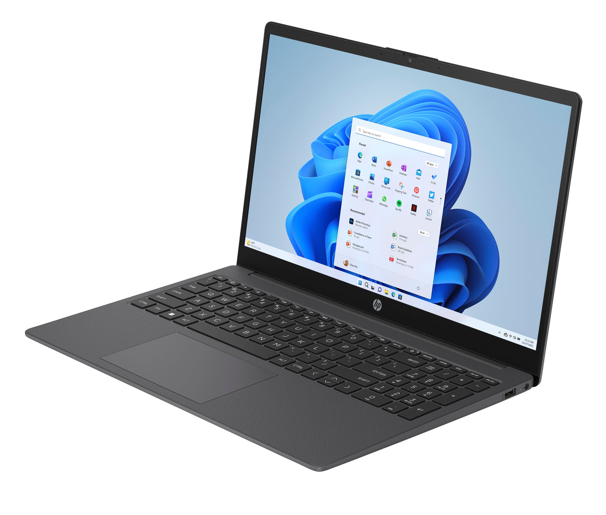 HP 15-fd1010nax Intel Core 5 120U Laptop 39.6 cm (15.6") HD 16 GB DDR4-SDRAM 512 GB SSD Wi-Fi 6 (802.11ax) Windows 11 Home Black