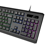 VIDA GAMER BLK 4IN1 USB KB MS HS KIT keyboard Mouse included Gaming QWERTY UK English Black