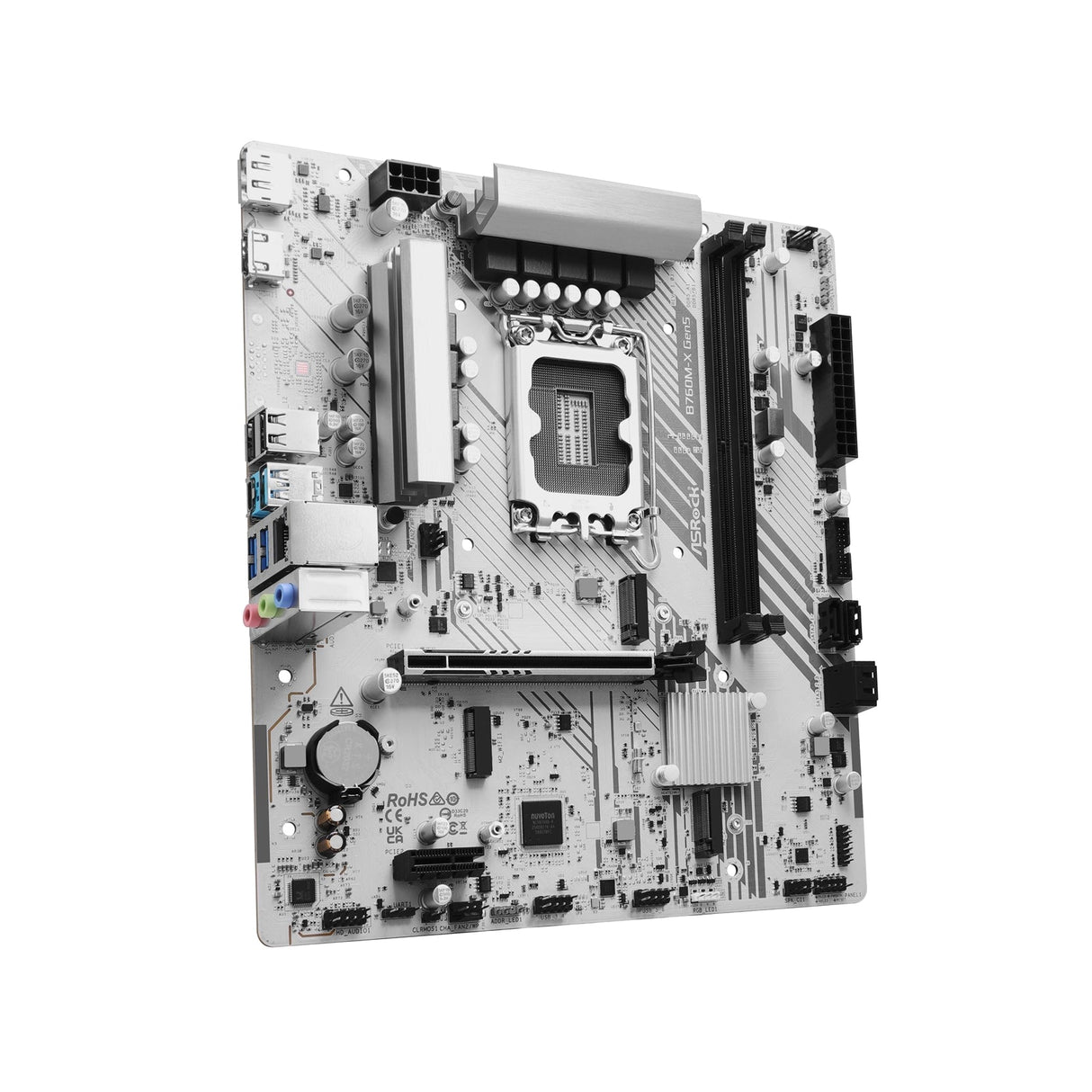 ASRock B760M-X Gen5 Intel 1700 Socket Motherboard, Micro-ATX, 2x DDR5 Slots, 2x M.2 Socket, 2.5GbE LAN, 1x DisplayPort / 1x HDMI Port