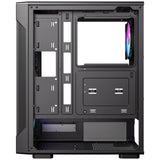 Antec VX320 ARGB Mid-Tower Gaming PC Case - Pre-Installed 4 x 120mm ARGB Fans, Tempered Glass Side Panel, High-Airflow Mesh Front - ATX/Micro-ATX/ITX