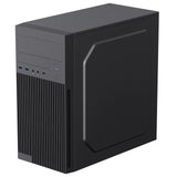 CiT Mentor Micro-ATX Office PC Case With USB Type C and 80mm Rear Black Fan Included