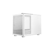 DeepCool CH160 Ultra-Portable Gaming Case White Micro Tower with Tempered Glass Side Window Panel, Advanced Cooling, USB 3.0/USB-C Ports, Pre-Installed Fans, Mini-ITX