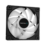 DeepCool LS520 Premium AiO Liquid CPU Cooler, Universal Socket, 240mm Radiator, PWM 2250RPM Cooling Fans, Addressable RGB LED Lighting, Fully Customizable Infinity Mirror Cap Design, Black Version