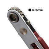 Mini Ratchet Wrench 1/4 Inch Drive Socket