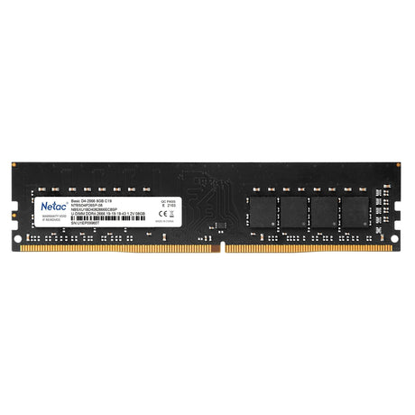 Netac Basic NTBSD4P26SP-08 8GB (1x 8GB) DIMM System Memory, 2666MHz, DDR4, CL19