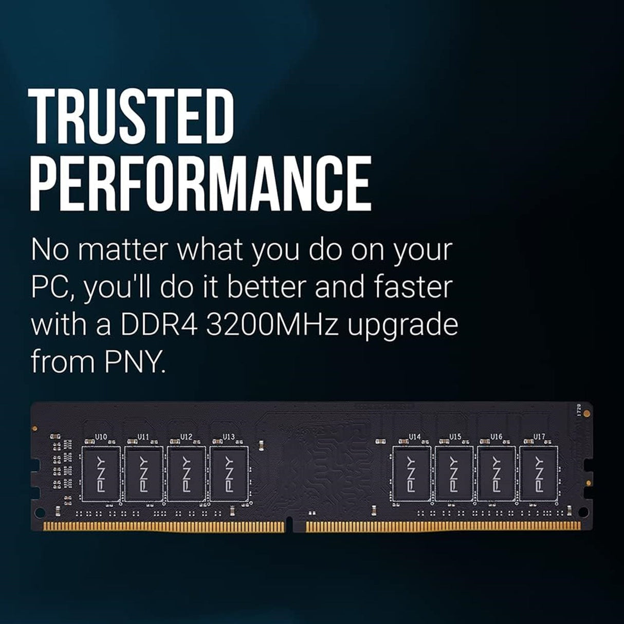 PNY Performance MD8GSD43200-SI 8GB (1x 8GB) DIMM System Memory, 3200MHz, DDR4, CL22 - Bulk