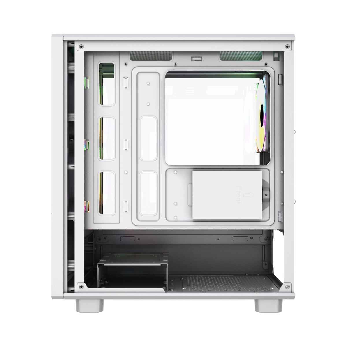 VIDA SPIRE M MATX WHITE GAMING CASE Micro Tower