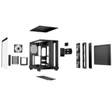 be quiet! Light Base 500 LX BGW85 Mid-Tower Case, Tempered Glass, 4 x ARGB Light Wings LX Fans, High Airflow ATX Case, USB-C 10Gbps, 400mm GPU Support, Vertical GPU Mount, Black