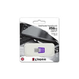 Kingston DataTraveler microDuo 3C 256GB OTG Dual USB-A to USB-C USB 3.2 Gen 1 Flash Drive, Purple